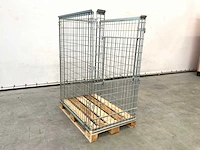 Stalen palletkooi voor europallets 1230x1500x820 mm (75x) - afbeelding 1 van  11