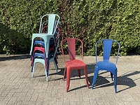 Stalen retro stoel (7x) - afbeelding 1 van  7