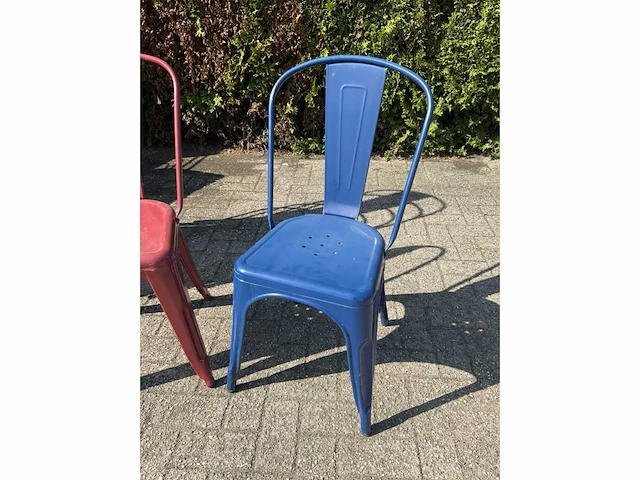Stalen retro stoel (7x) - afbeelding 4 van  7