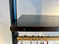 Stalen wandrek met houten legborden - afbeelding 5 van  8