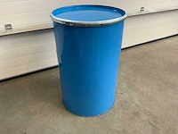 Stalen wijdhalsvat 210 liter (20x)