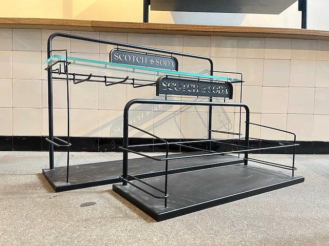 Stalen winkeldisplay (2x) - afbeelding 1 van  4