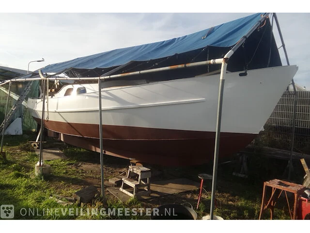 Stalen zeiljacht, waddencruiser, projectboot nynke ii ak, x, bouwjaar jaren 70 - afbeelding 1 van  23