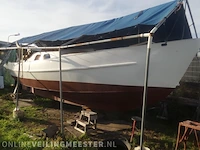 Stalen zeiljacht, waddencruiser, projectboot nynke ii ak, x, bouwjaar jaren 70