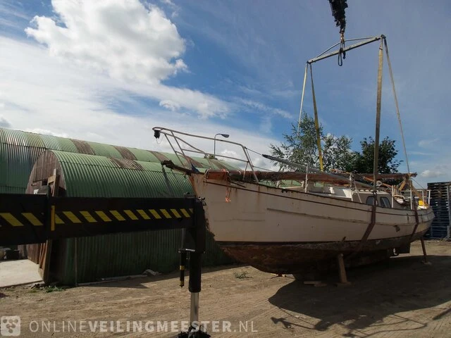 Stalen zeiljacht, waddencruiser, projectboot nynke ii ak, x, bouwjaar jaren 70 - afbeelding 3 van  23
