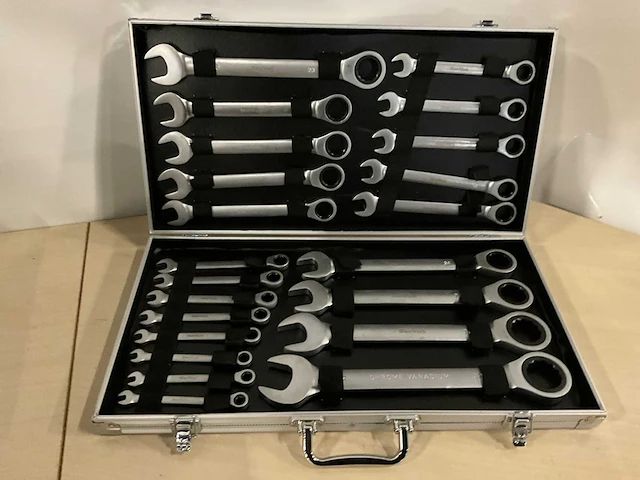 Stan werk ring ratel set 6-32 mm 22-delig - afbeelding 1 van  4