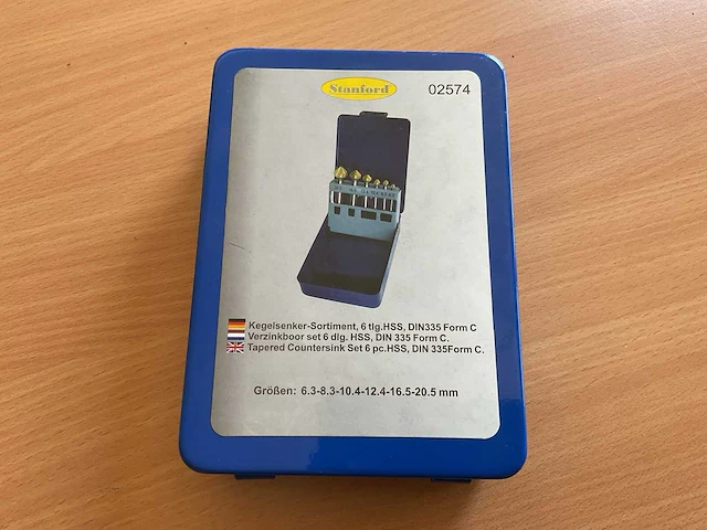 Stanford 02574 6-delige hss verzinkboorset - afbeelding 2 van  2