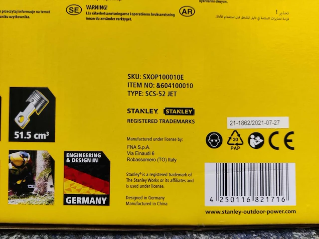 Stanley - sxop100010e - kettingzaag - afbeelding 4 van  8