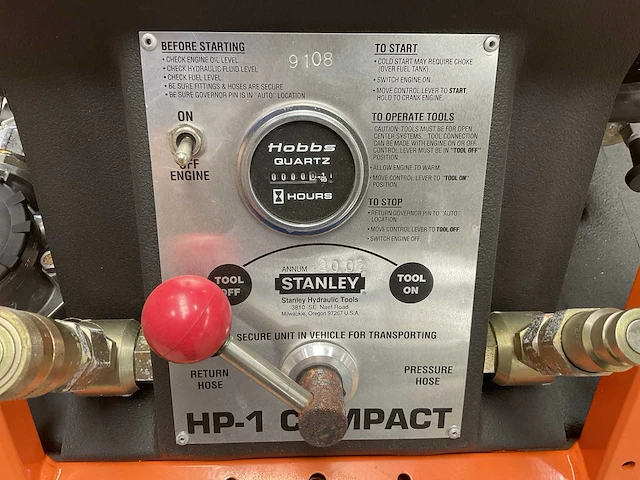 Stanley hp-1 compact hydraulische pomp - afbeelding 5 van  6