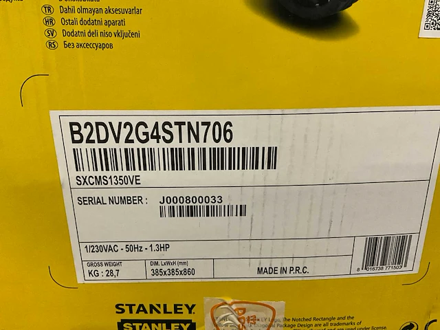 Stanley silent air compressor hogedrukcompressor - afbeelding 7 van  8
