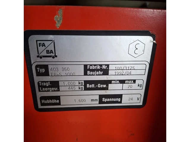 Stapelaar, faba, 403 350 eg-s 1000, 1992 - afbeelding 22 van  24