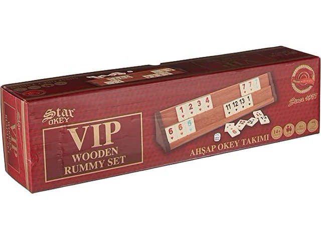 Star v.i.p houten rummy set - afbeelding 1 van  2