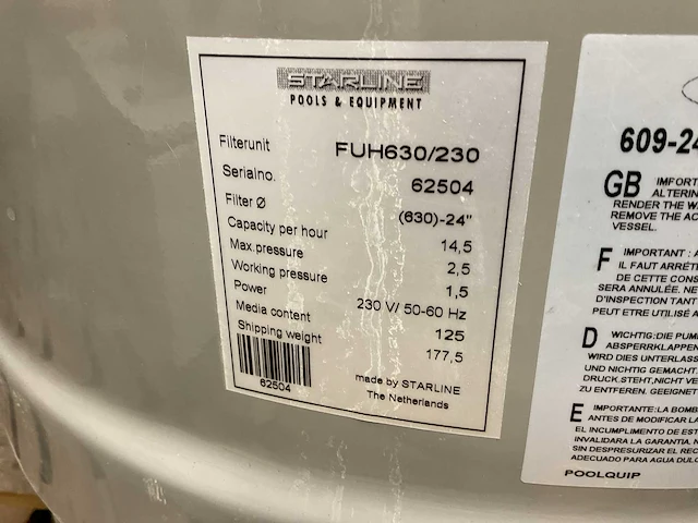 Starline slsr 246490 zandfilter - afbeelding 5 van  5
