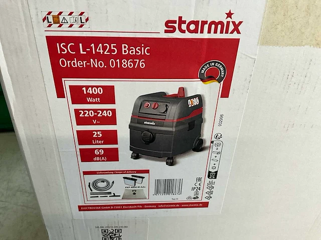 Starmix isc l-1425 basic industriële stofzuiger - afbeelding 3 van  4
