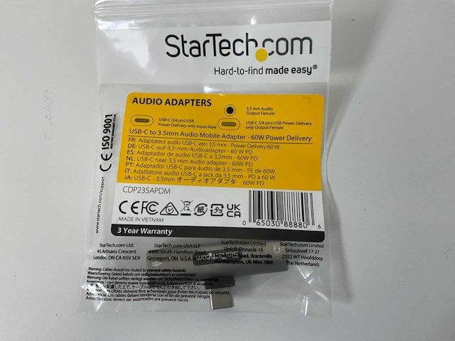 Starttech.com (cdp235apdm) usb-c audio & charge headphone/headset adapters (new) (30x) - afbeelding 3 van  8