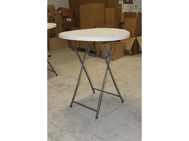 Statafel 110 cm hoog en 80 cm doorsnede. - afbeelding 2 van  2