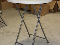 Statafel 110 cm hoog en 80 cm doorsnede. - afbeelding 2 van  2