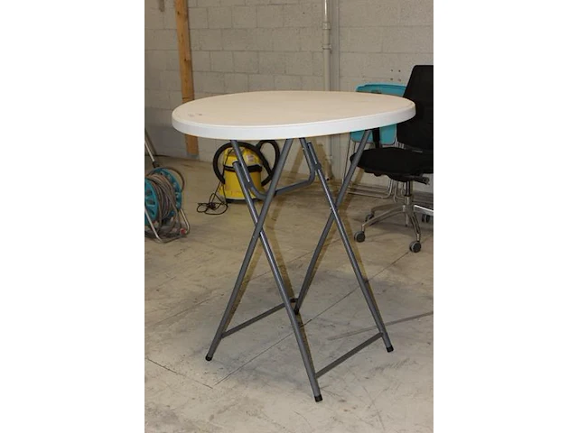 Statafel 110 cm hoog en 80 cm doorsnede. - afbeelding 2 van  2