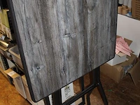 Statafel. afmeting 80 x 80 x 143 cm. - afbeelding 3 van  3