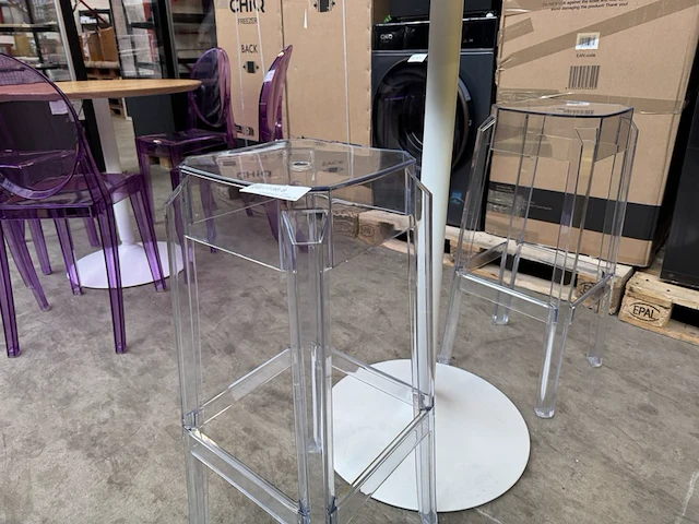 Statafel met 2x design kruk - afbeelding 3 van  5