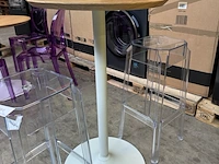 Statafel met 2x design kruk - afbeelding 5 van  5
