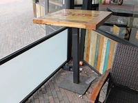 Statafel met afmeting 80 x 80 cm. - afbeelding 1 van  3