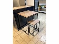 Statafel met kruk - afbeelding 2 van  5