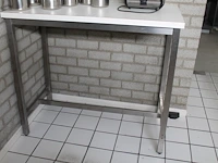 Statafel met metalen onderstel. afmeting 120 x 60 x 105 cm - afbeelding 1 van  1