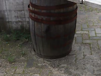 Statafel op houten tonnen - 240x76x95cm - afbeelding 4 van  5