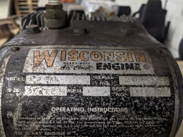 Stationaire motor, wisconsin, bkn - afbeelding 4 van  10