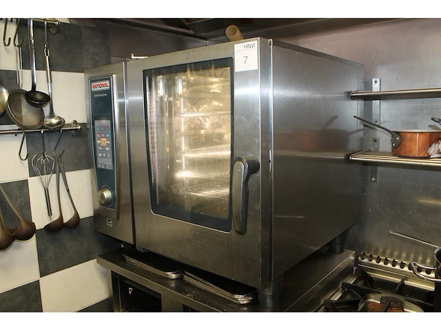 Steamer rational selfcookingcenter 61g met rvs onderrek. afmeting 85 x 87 x 170 cm. vermoedelijk bouwjaar ... - afbeelding 1 van  9