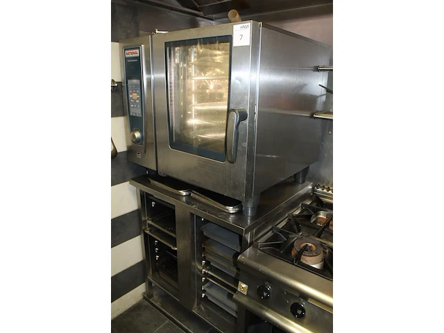 Steamer rational selfcookingcenter 61g met rvs onderrek. afmeting 85 x 87 x 170 cm. vermoedelijk bouwjaar ... - afbeelding 3 van  9
