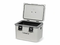 Steamy marine 21 middelgrote koelbox inclusief verdeelwand en inlegbakje 21 liter wit - afbeelding 1 van  4