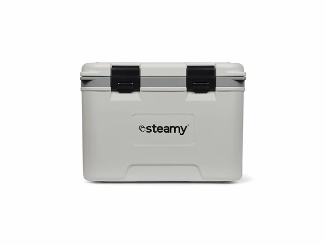 Steamy marine 21 middelgrote koelbox inclusief verdeelwand en inlegbakje 21 liter wit - afbeelding 2 van  4