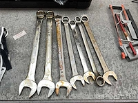Steek- en ringsleutel (7x) - afbeelding 1 van  2