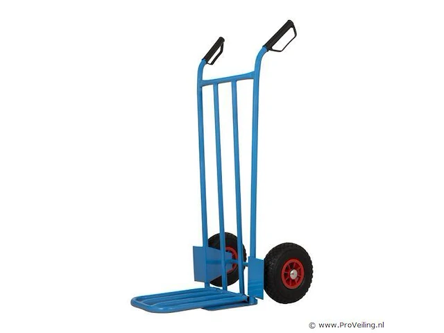 Steekwagen blauw met klep - afbeelding 1 van  4