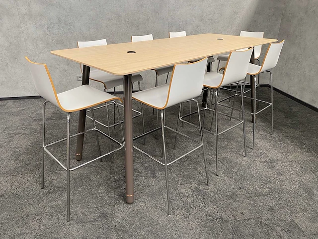 Steelcase - 8 persoons barset 215x92 - afbeelding 1 van  18