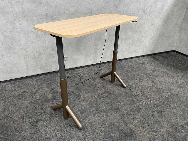 Steelcase flex - elektrisch zit-sta bureau 140x60 - taupe - afbeelding 13 van  18