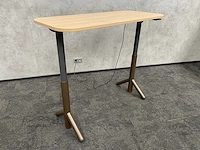 Steelcase flex - elektrisch zit-sta bureau 140x60 - taupe - afbeelding 1 van  18