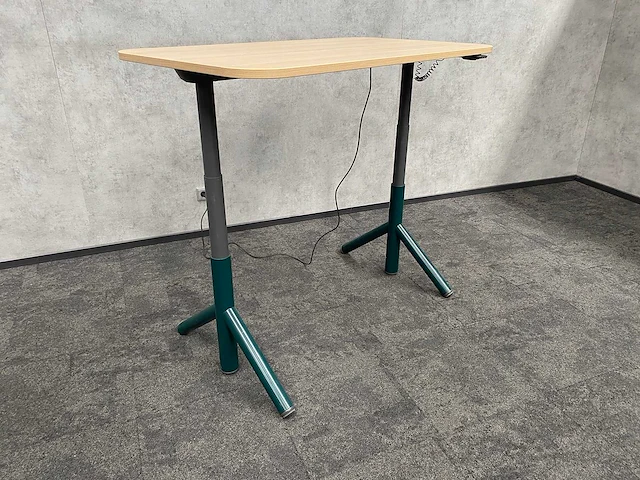 Steelcase flex - elektrisch zit-sta bureau 140x80 - groen - afbeelding 8 van  12