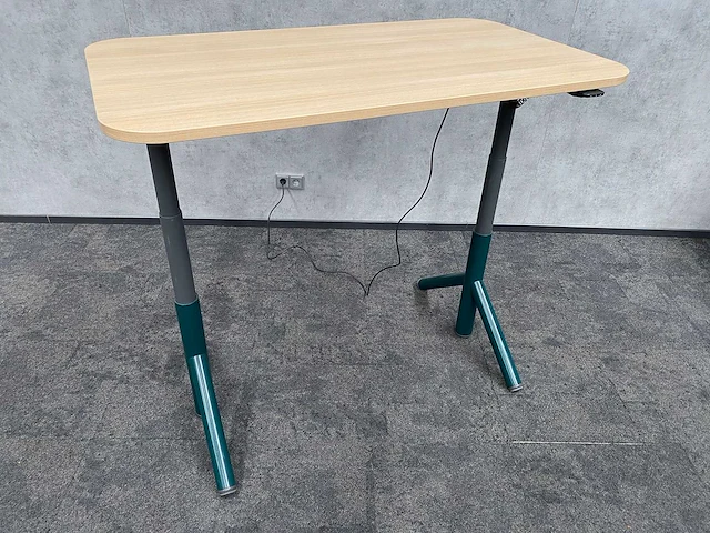 Steelcase flex - elektrisch zit-sta bureau 140x80 - groen - afbeelding 7 van  12