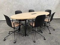 Steelcase/ gispen - 6p conferentieset 210x100 - afbeelding 2 van  25