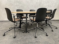 Steelcase/ gispen - 6p conferentieset 210x100 - afbeelding 3 van  25