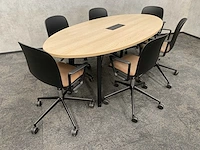 Steelcase/ gispen - 6p conferentieset 210x100 - afbeelding 7 van  25