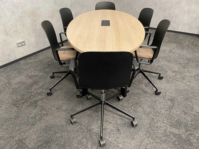 Steelcase/ gispen - 6p conferentieset 210x100 - afbeelding 8 van  25