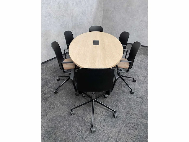 Steelcase/ gispen - 6p conferentieset 210x100 - afbeelding 9 van  25