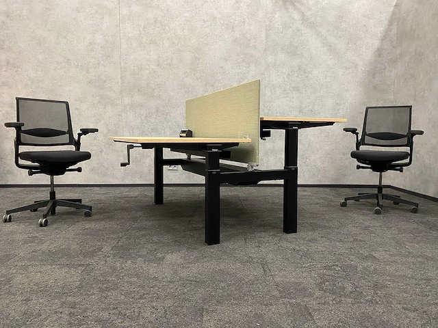 Steelcase/ interstuhl - complete duo werkplek 160x80 - afbeelding 2 van  27
