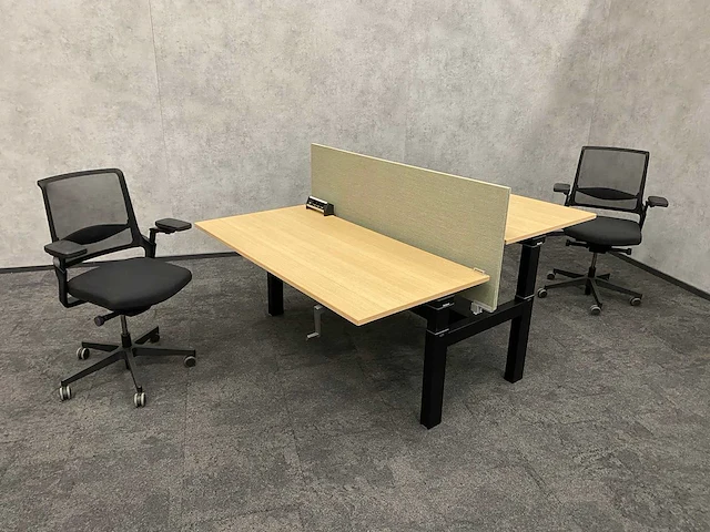 Steelcase/ interstuhl - complete duo werkplek 160x80 - afbeelding 3 van  27