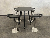 Steelcase/ johanson design - 4 persoons barset ø92 cm. - afbeelding 1 van  17