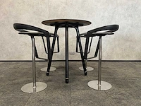 Steelcase/ johanson design - 4 persoons barset ø92 cm. - afbeelding 15 van  17